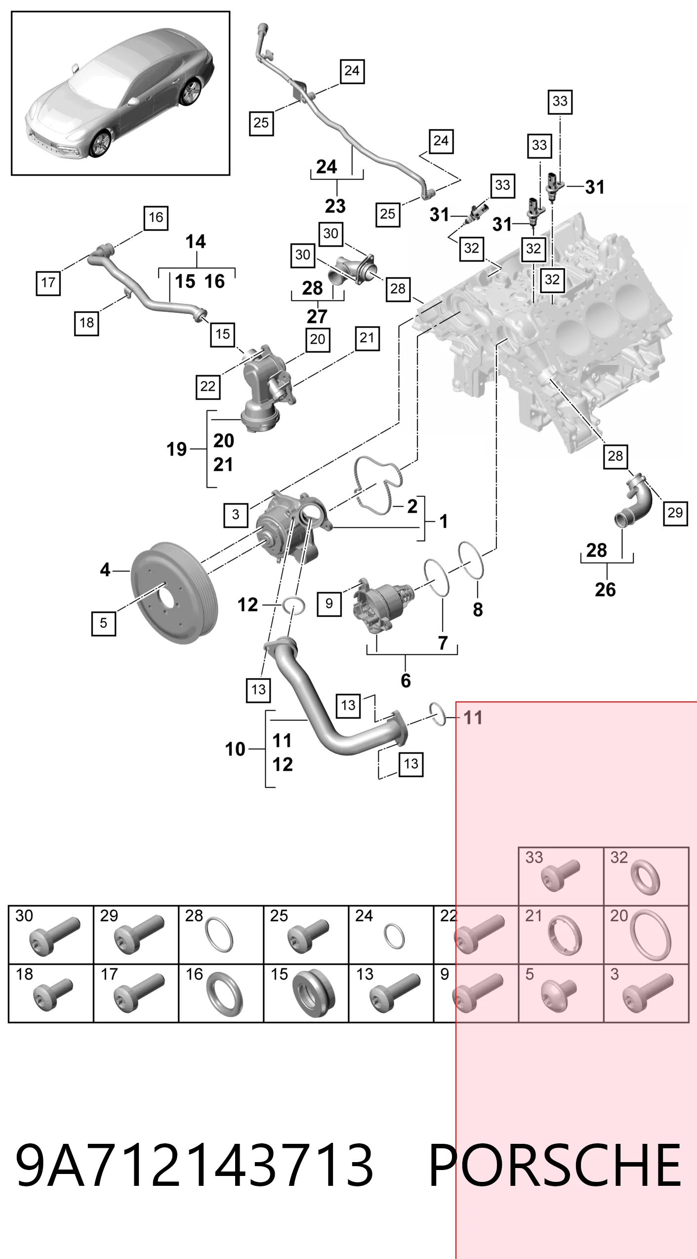 9A712143713 Porsche 