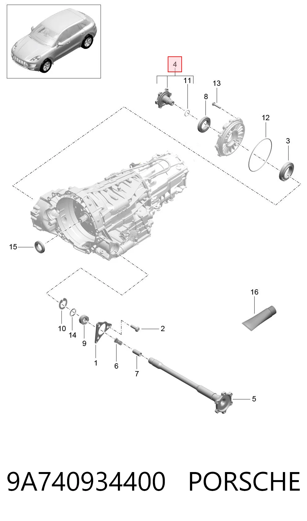 9A740934400 Porsche
