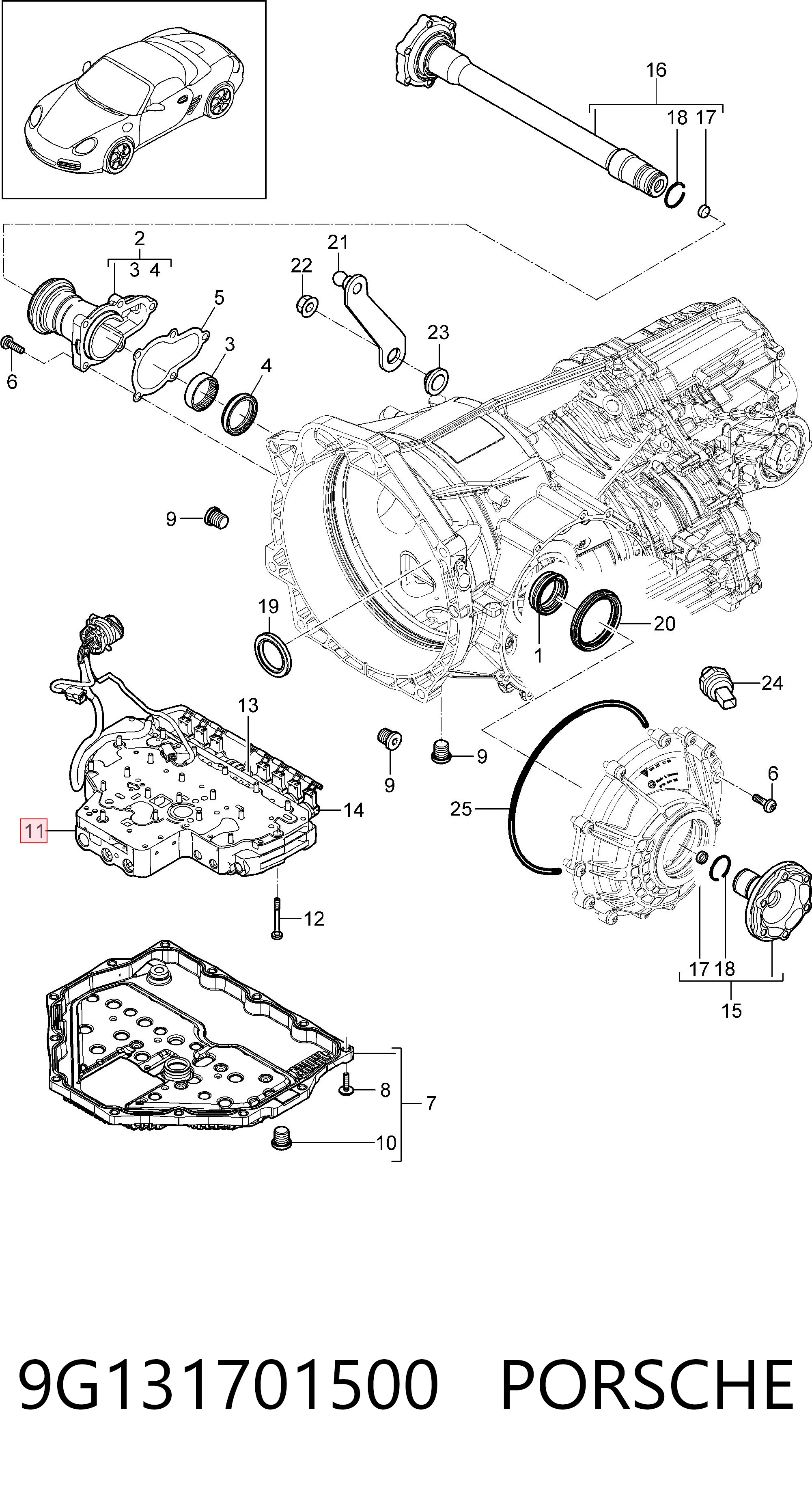 9G131701500 Porsche