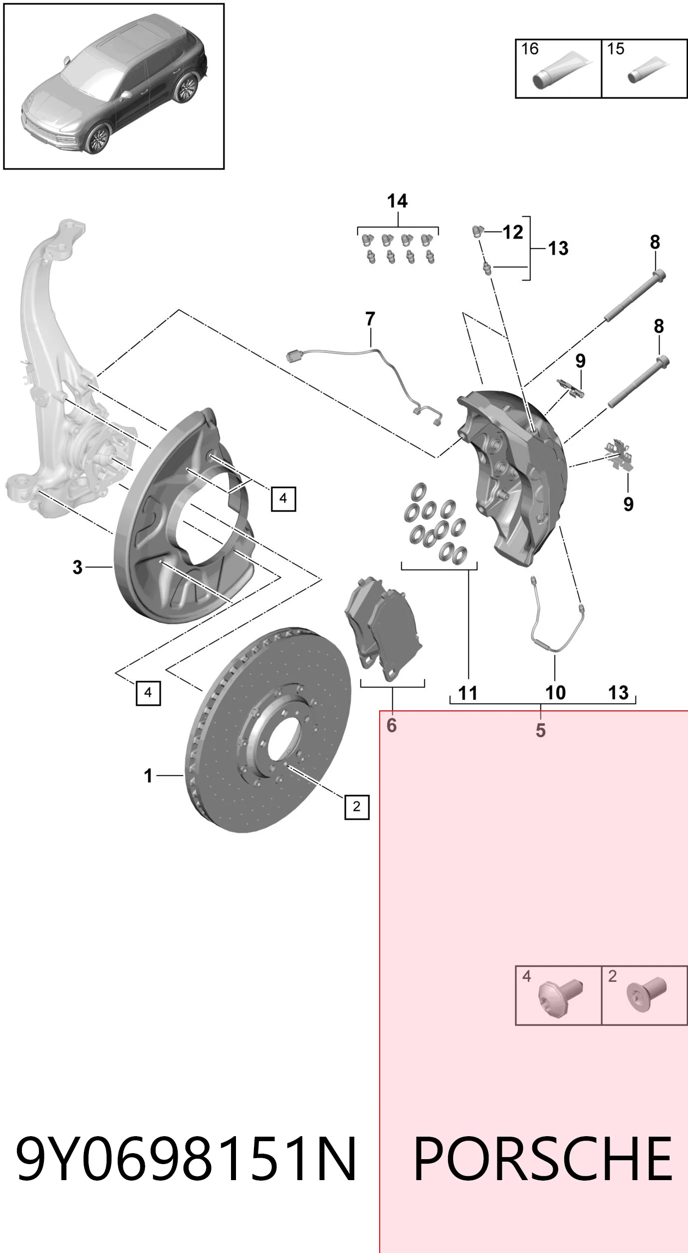9Y0698151N Porsche 