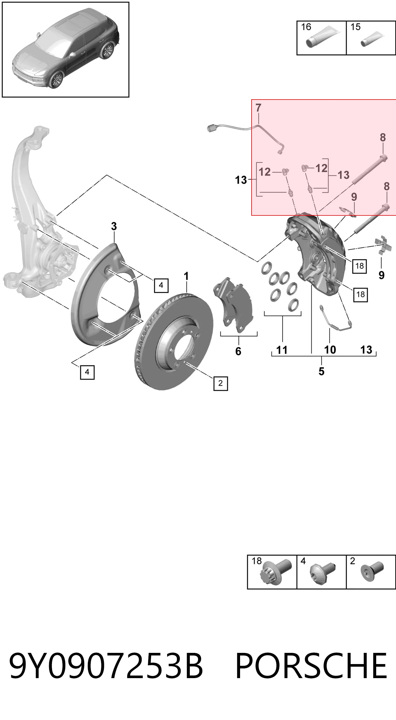 Купити 9Y0907253B VAG Датчик зносу гальмівних колодок