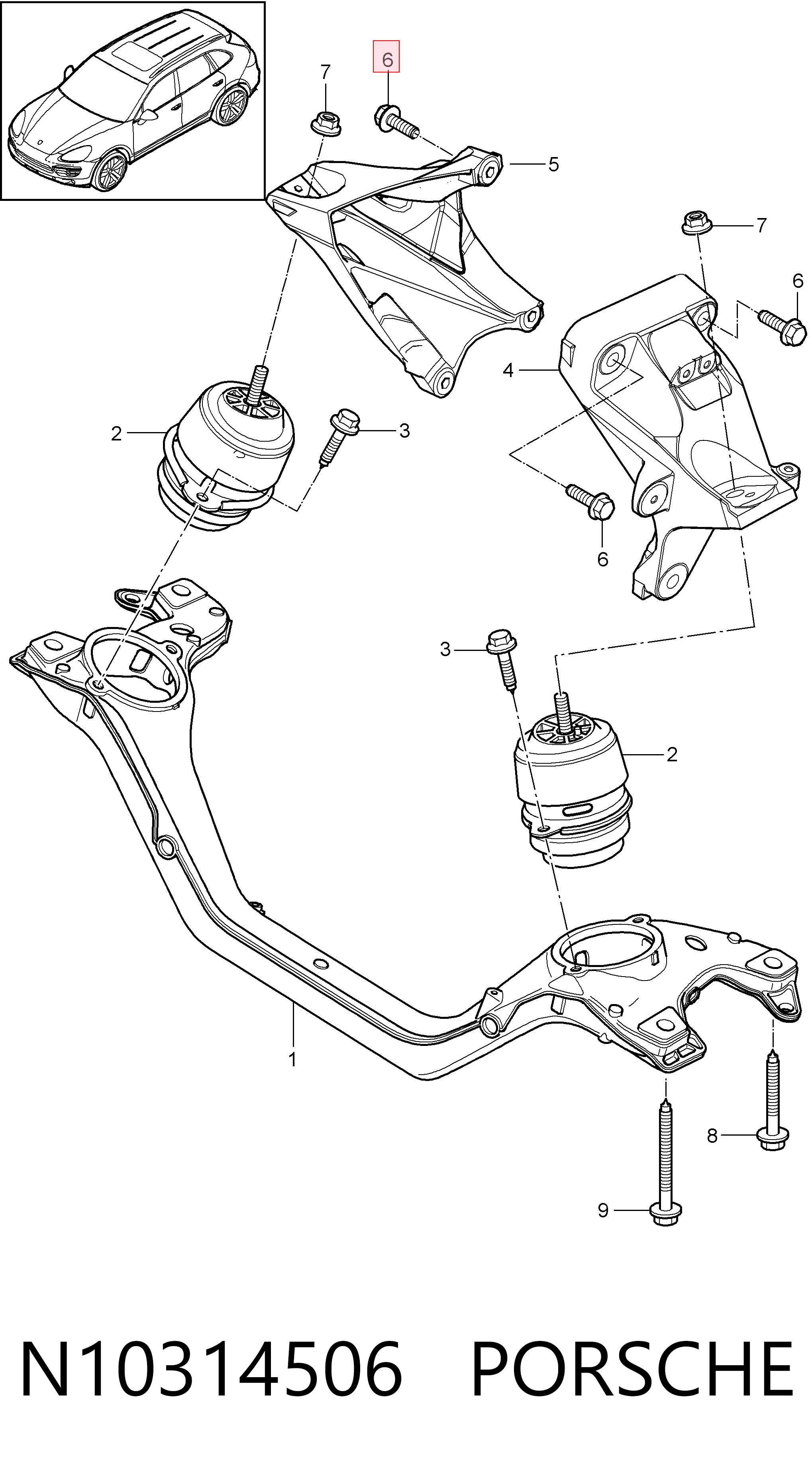 Болт кріплення стартера Bentley N10314506 ціна, від 3.58 USD