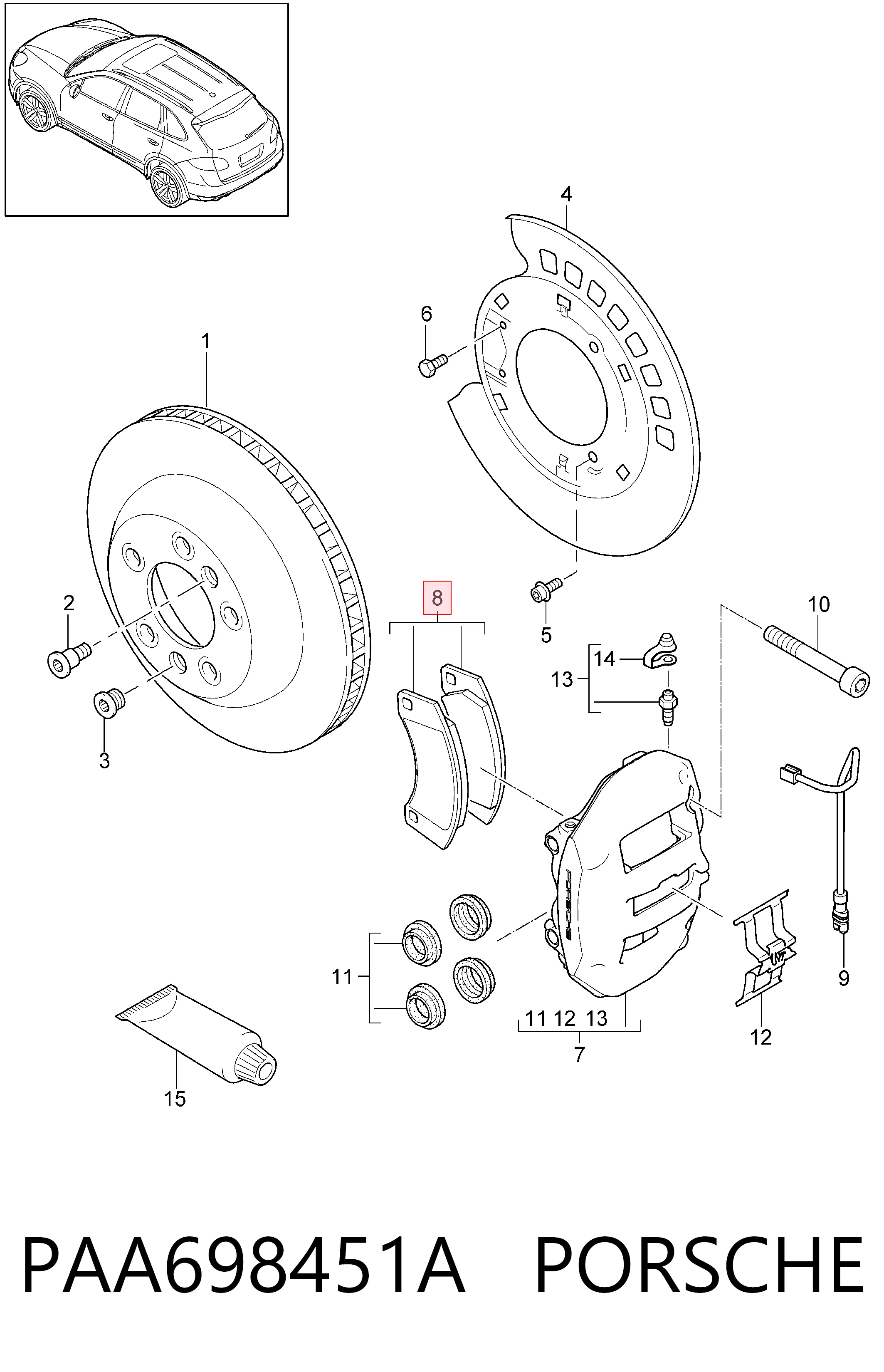PAA698451A Porsche