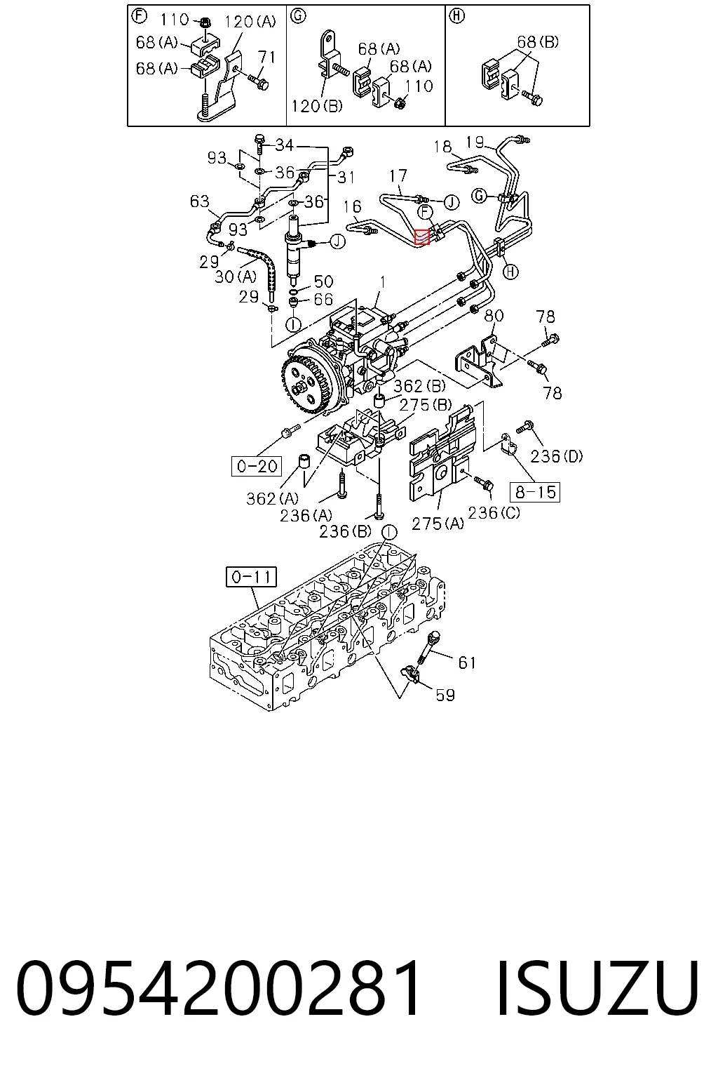0954200281 Isuzu 