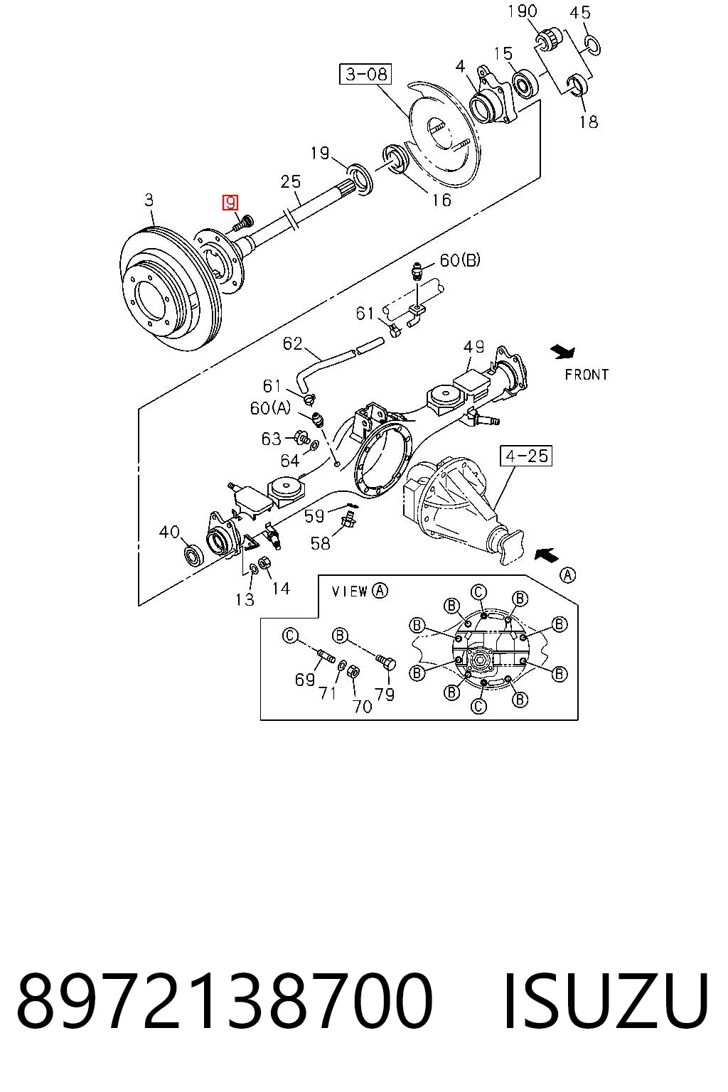 Болт кріплення маточини Honda 9423316012 ціна, від 5.97 USD