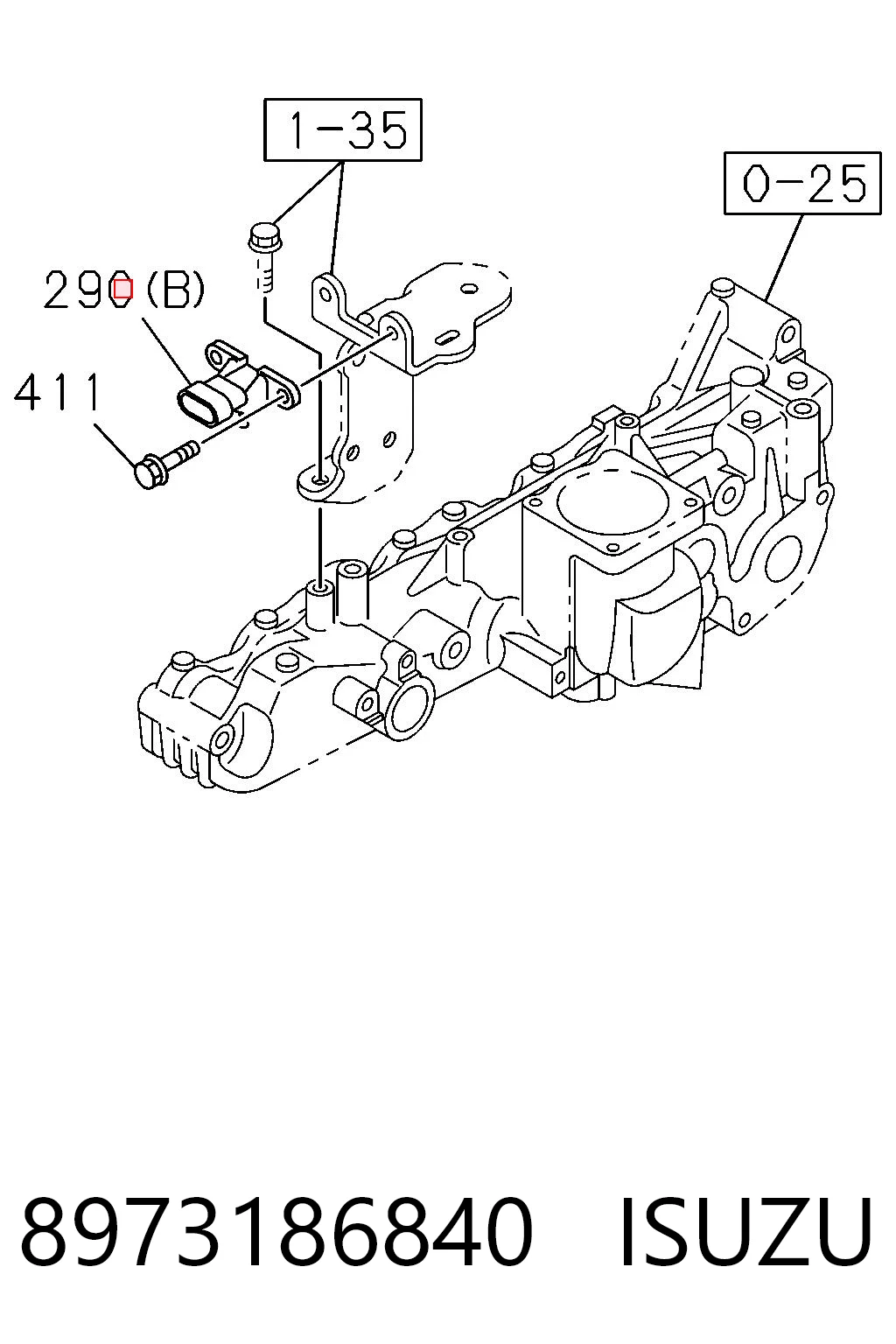 8973186840 Isuzu Манометри