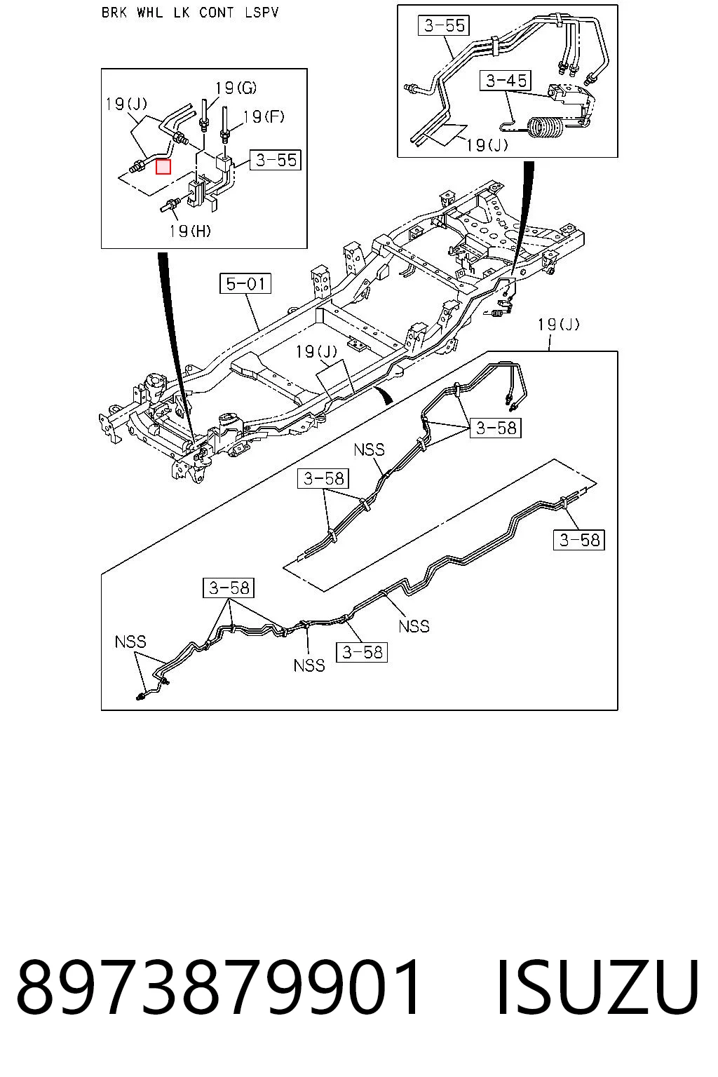 Датчик ABS передній лівий Isuzu 8980484030 ціна, від 31.02 USD