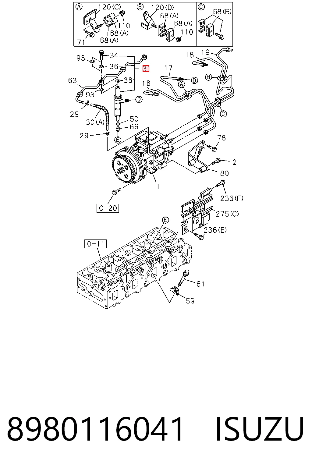 8980116041 Isuzu 