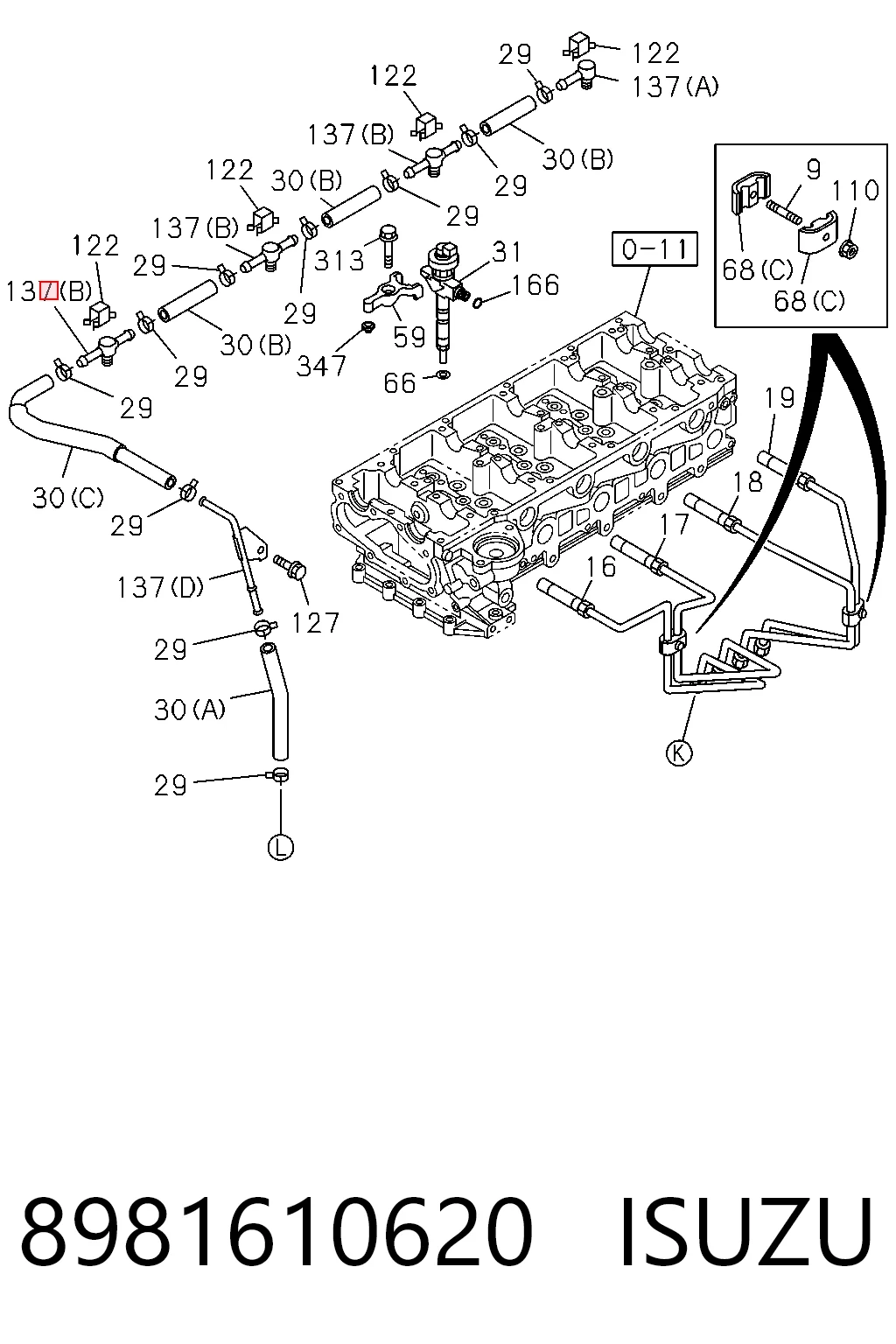 8981610620 Isuzu 