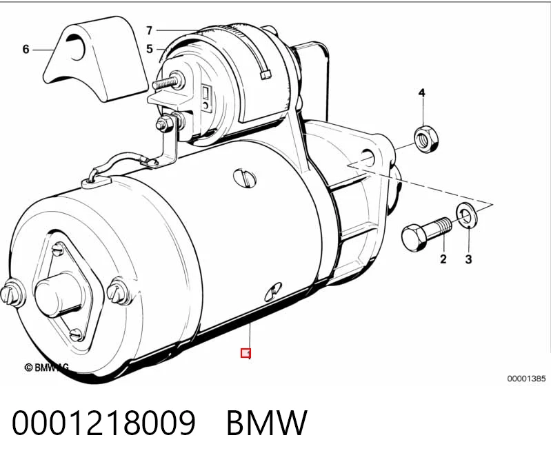 0001218009 BMW Стартер двигуна