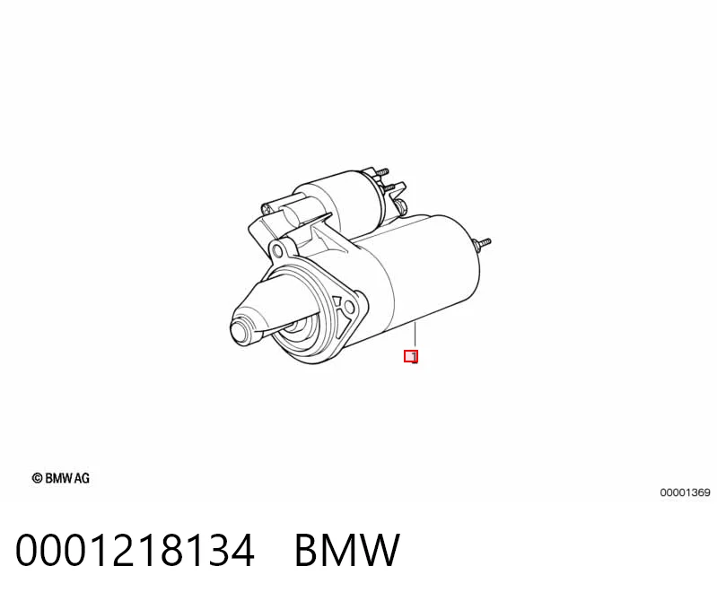 0001218134 BMW Стартер двигуна