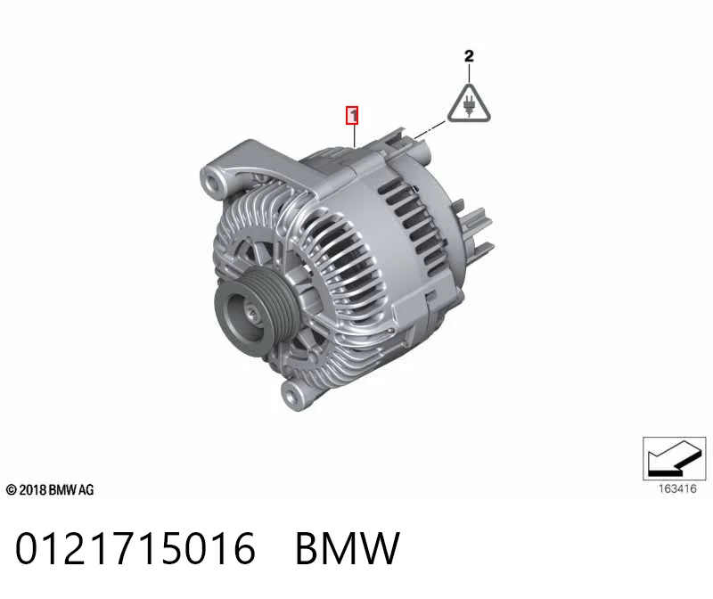 0121715016 BMW Авто генератор