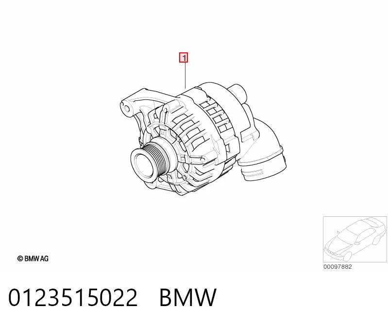 0123515022 BMW Авто генератор