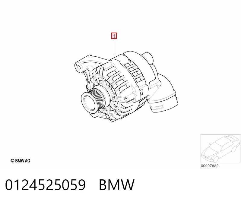 0124525059 BMW Авто генератор