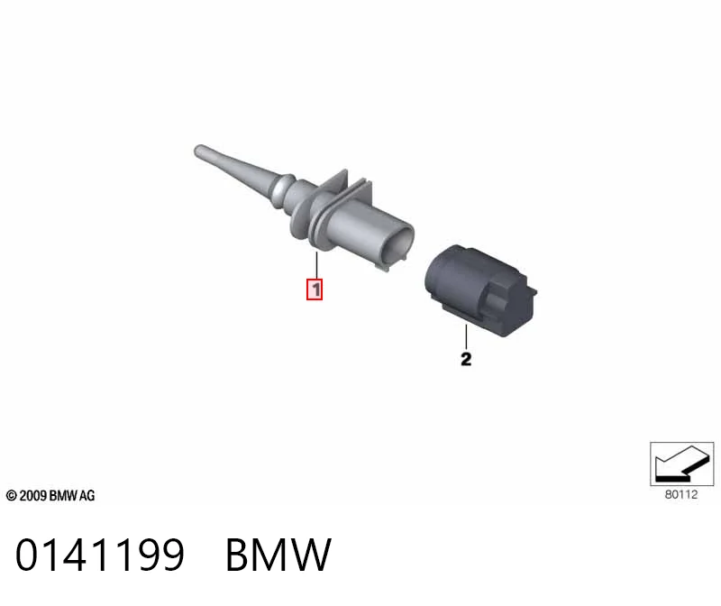 0141199 BMW Датчик температури навколишнього середовища