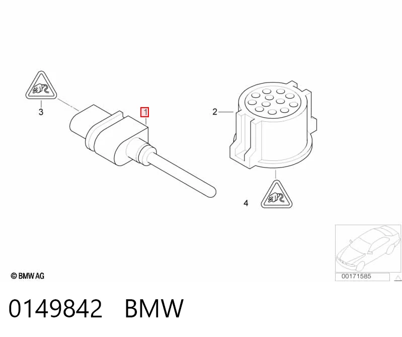 0149842 BMW Датчик температури навколишнього середовища