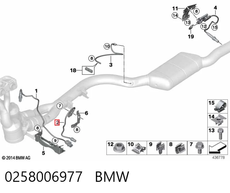 Лямбдазонд, датчик кисню до каталізатора Bosch 258006977 ціна, від 32.49 USD