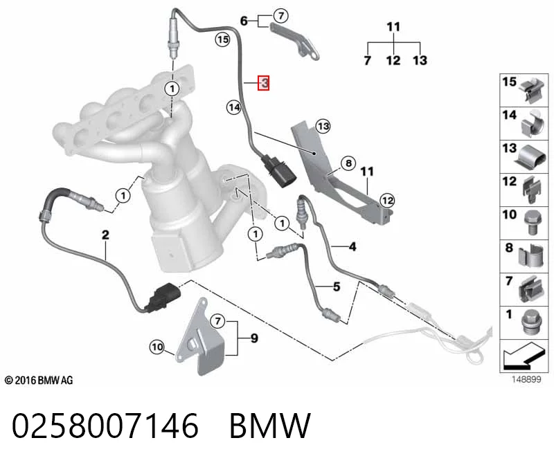 11787512985 Rolls-royce Лямбдазонд, датчик кисню до каталізатора