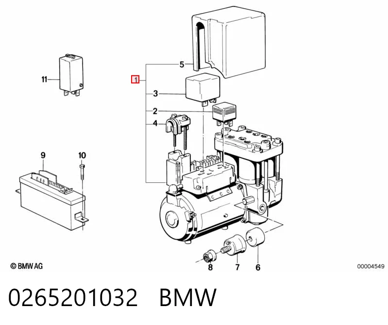 Блок управління АБС (ABS) на BMW 5  E34