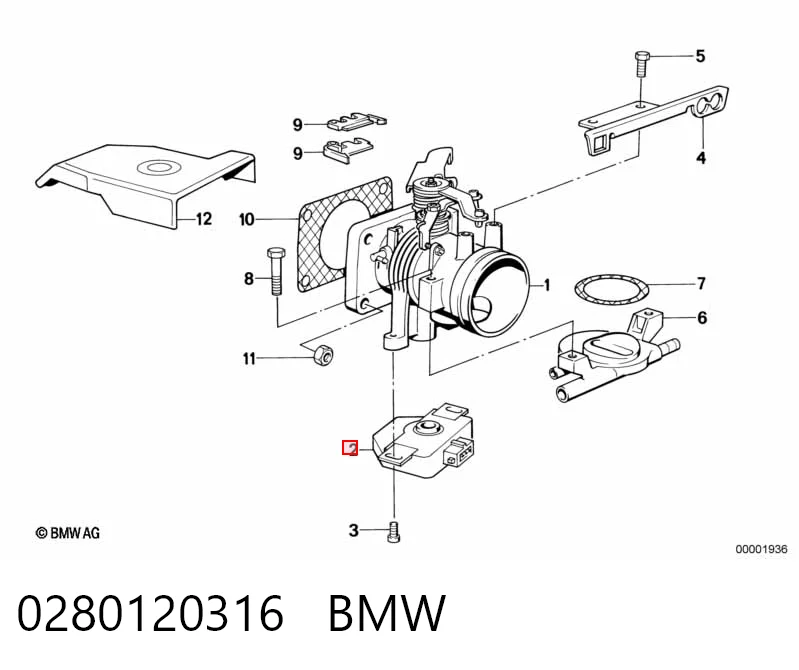 Купити 0280120316 Opel Потенціометр