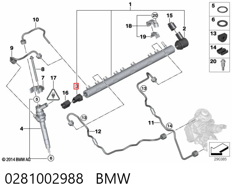 0281002988 BMW Манометри