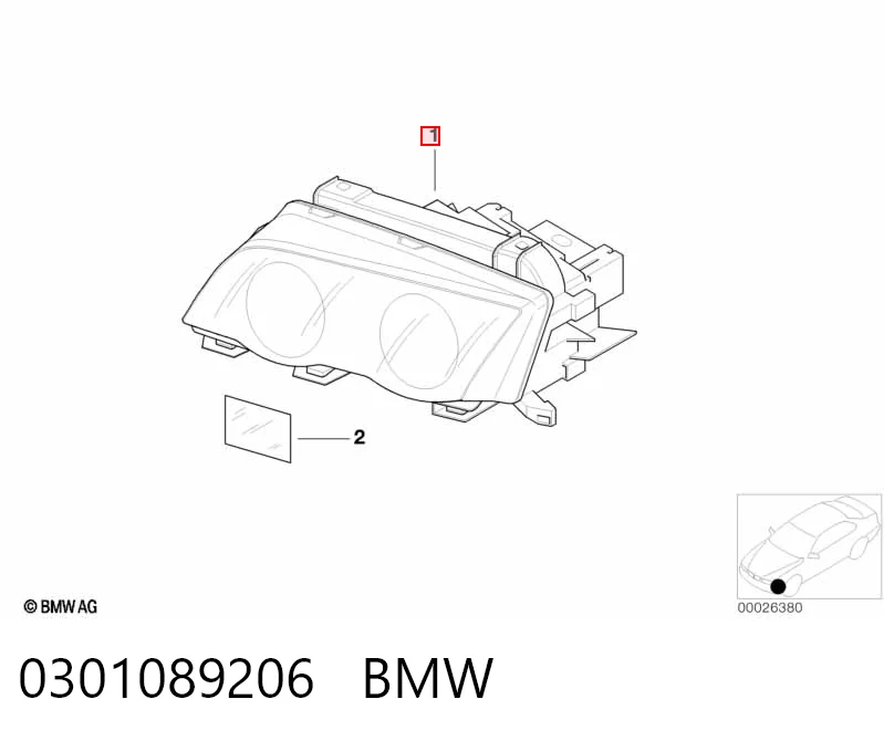 Фара права BMW 3 
