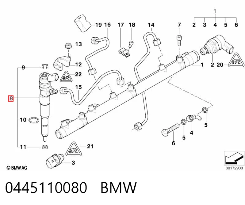 Форсунка паливна BMW 7 седан (E65, E66, E67) (2001 - 2008) ціна, від 88.29 USD