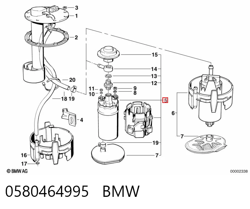 0580464995 BMW Паливний насос електричний, погружной
