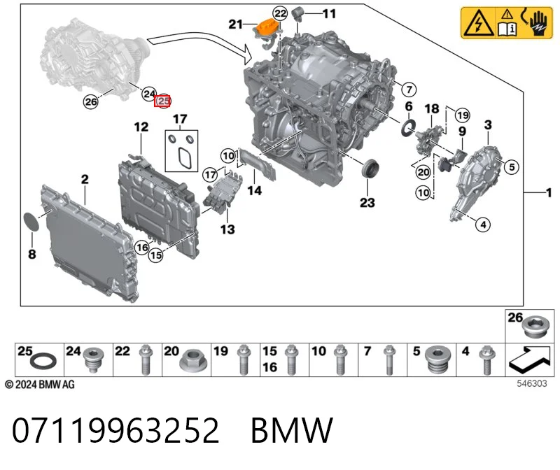 07119963252 BMW Ущільнювальне кільце, універсальне