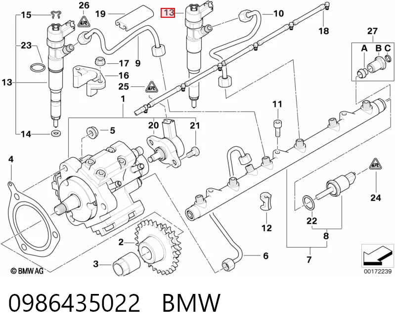 Купити 986435022 Bosch Форсунка дизельна в зборі, розпилювач + тримач