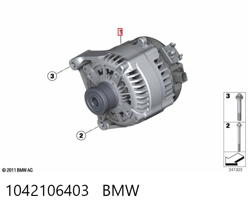 1042106403 BMW Авто генератор