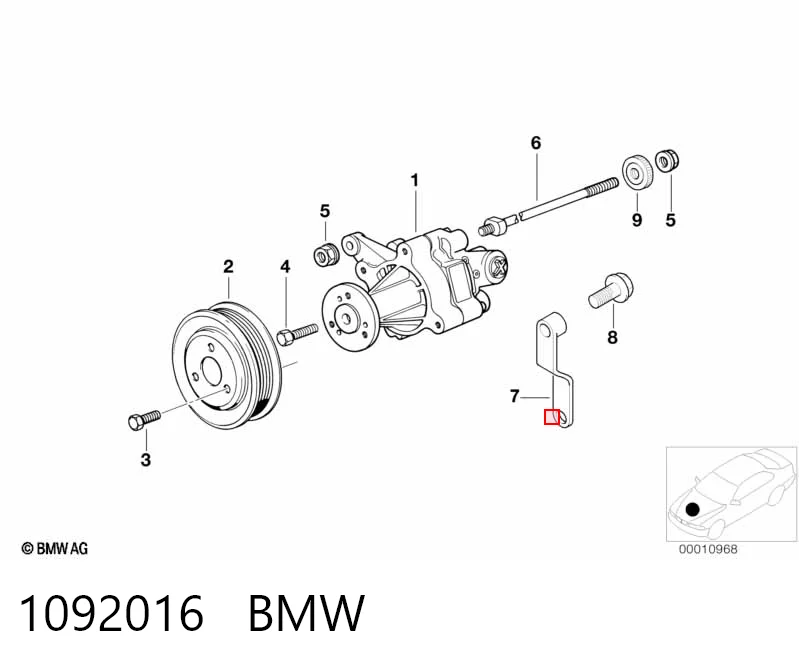 0054123 GKN-Spidan Насос гідропідсилювача