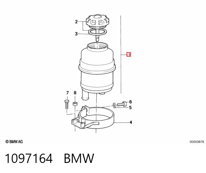 1097164 BMW Бачок гідропідсилювача керма