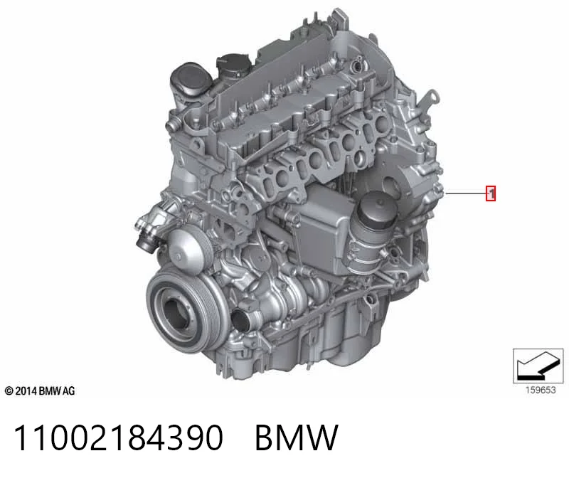 Мотор в зборі на BMW 5  F10