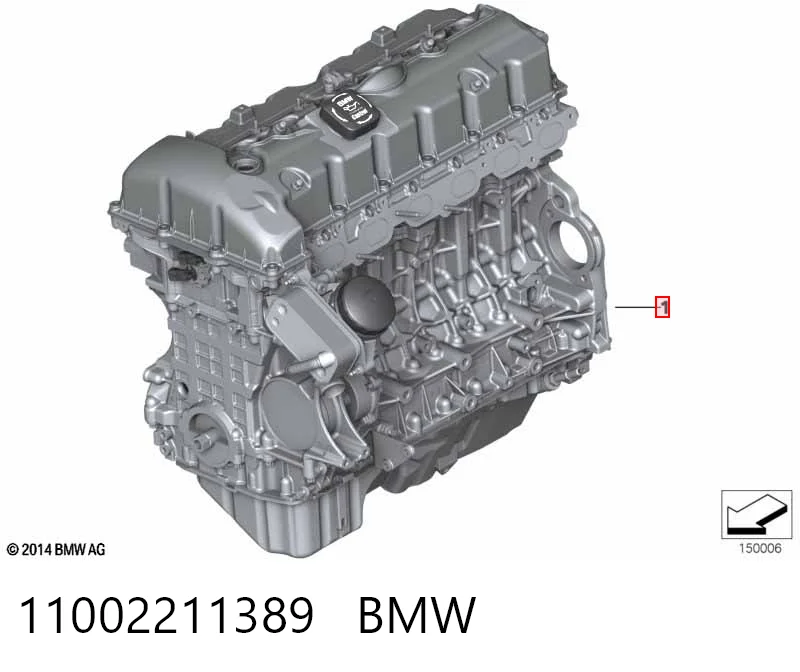11002211389 BMW Мотор в зборі