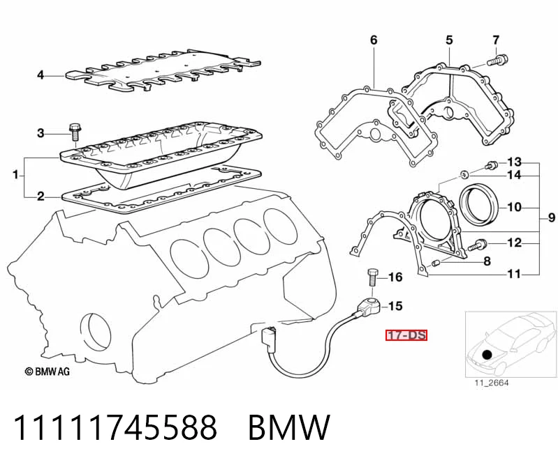 Комплект прокладок двигуна, нижній BGA CK9363 ціна, від 82.27 USD