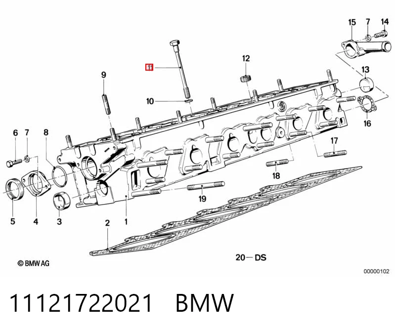 Купити Болт ГБЦ BMW 3  E21