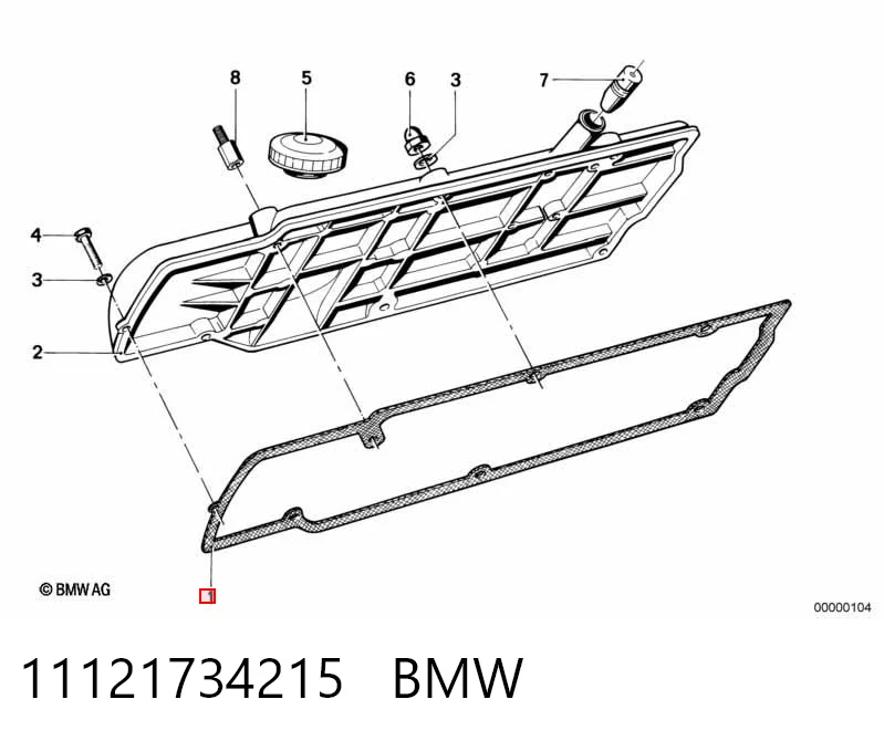 Купити Прокладка клапанної кришки BMW 3  E30