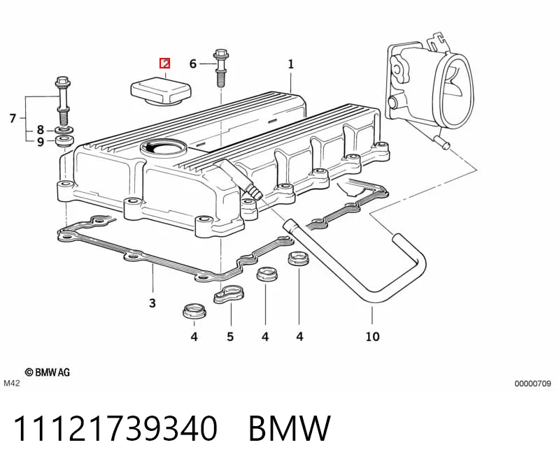 11121739340 BMW Кришка маслозаливной горловини