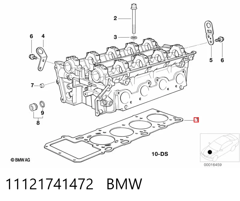 Купити LVB000370 Land Rover Прокладка головки блока циліндрів (ГБЦ), права
