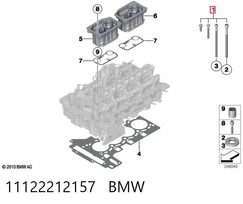  Болт ГБЦ BMW X1 