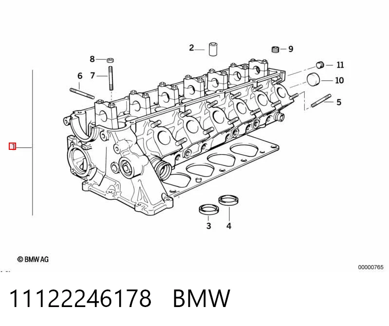 Головка двигуна BMW 3 седан (E36) (1990 - 1998) ціна, від 31.75 USD