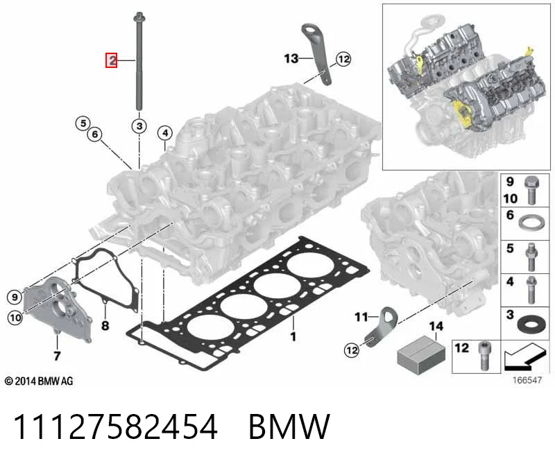  Болт ГБЦ BMW X5 