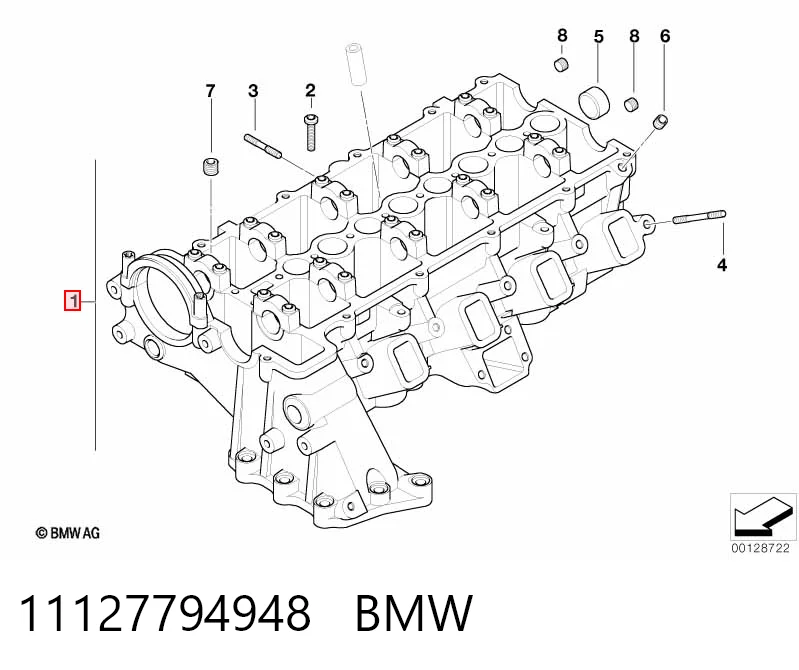 Головка циліндрів на BMW 5  E60