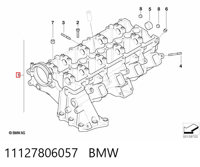 Головка двигуна BMW 5 седан (E60) (2003 - 2009) ціна, від 203.25 USD