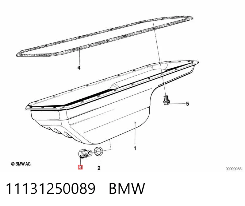 11131250089 BMW Пробка піддона двигуна