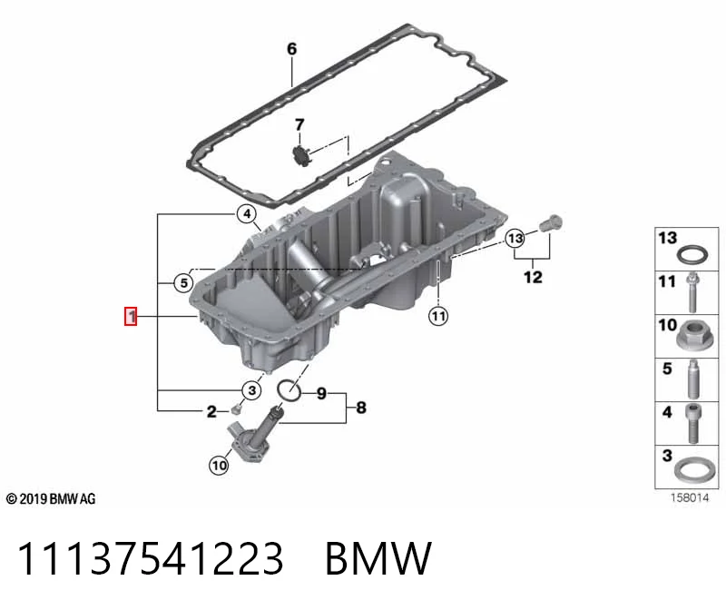 11137541223 BMW Картер масляний