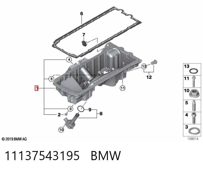 11137543195 BMW Картер масляний