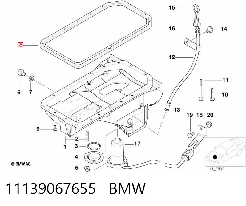 Прокладка піддону картера двигуна NIPPON MOTORS NMP6171 ціна, від 23.04 USD