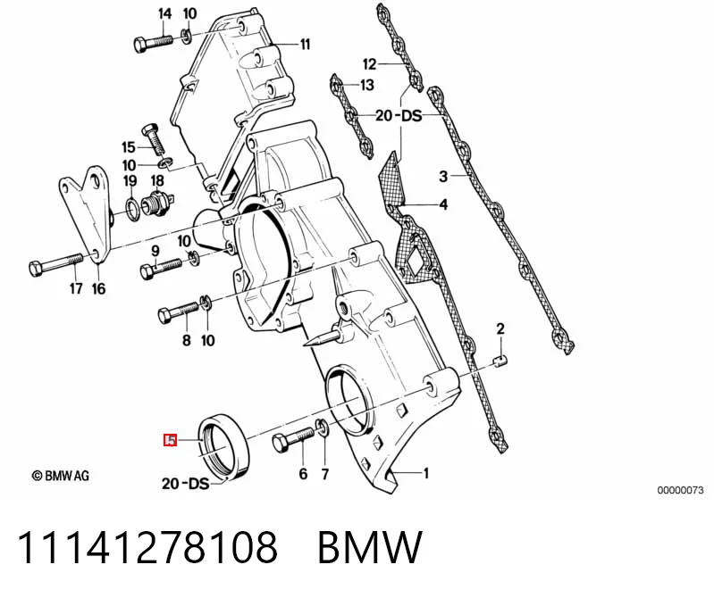 Сальник коленвалу NB432 Payen